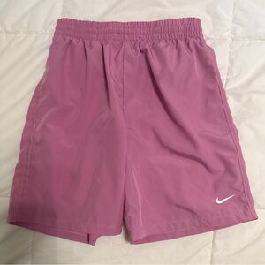 Nike Rose Pink Sports Dri-Fit Shorts - Size Youth Large